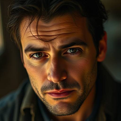 Retrato de David Garcia, Director de Fotografía de Lumina Films, con una mirada perspicaz y creativa.